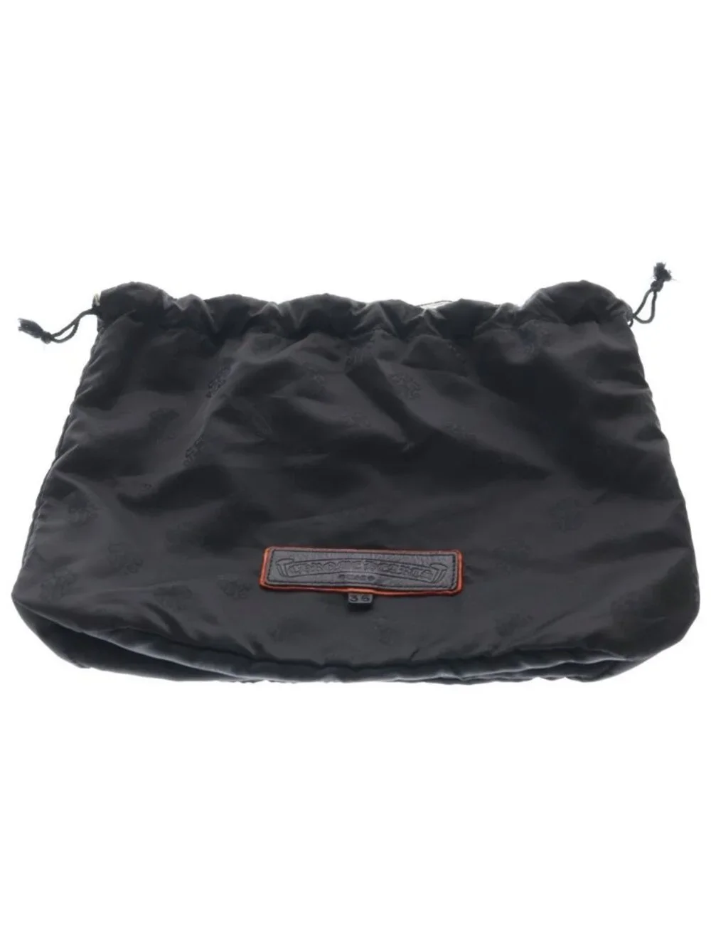 Chrome Hearts Dinner LG CH Cross Leather Clutch with Cloth